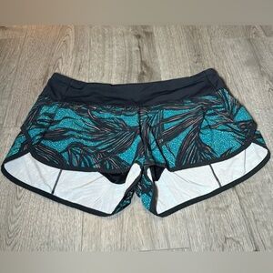 Lululemon Speed Shorts Palm Lace Tofino Teal
Multi Womens Size 8